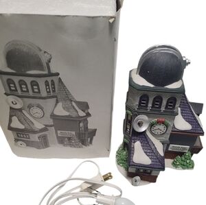 Dept 56 Weather And Time Observatory Christmas Villiage Lighted House